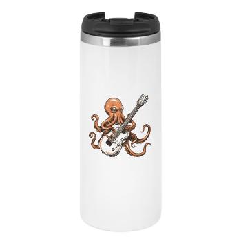 Oktopus Gitarrenriff - Thermobecher - Weiß - Vorne