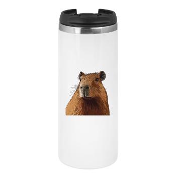 Portrait câlin de Capybara - Mug isotherme - blanc - Devant