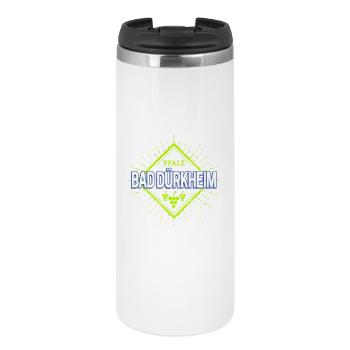 Bad Dürkheim in Deutschland Vintage Reben Design - Thermobecher - Weiß - Vorne
