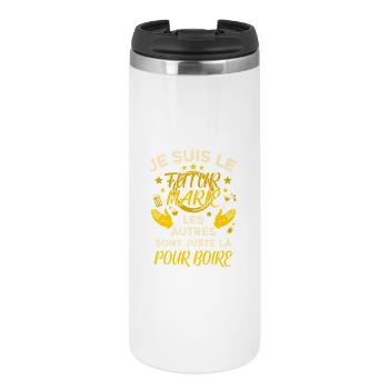 Je Suis Le Futur Marié Humour EVG - Mug isotherme - blanc - Devant