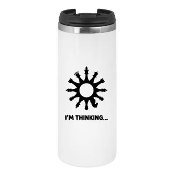 I'm Thinking Game of Chess - Thermobecher - Weiß - Vorne