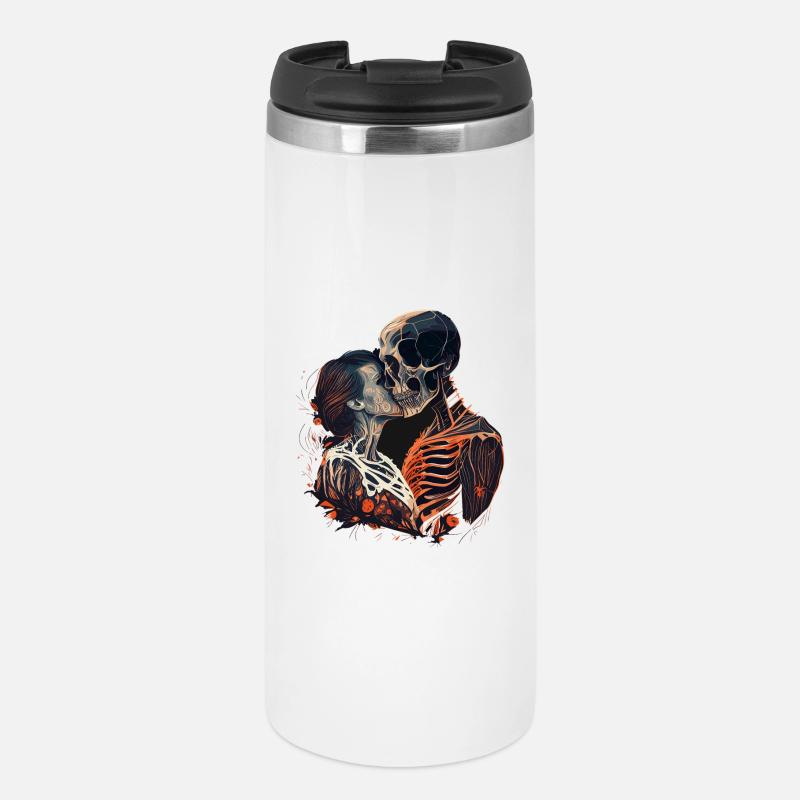 Eternal Embrace Skeleton - Thermal Cup - white