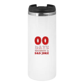 00 Tage Ohne Dad Witze - Thermobecher - Weiß - Vorne