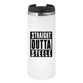 Steele, Ruhrgebiet, Ruhrpott, Essen Steele - Thermobecher - Weiß - Vorne
