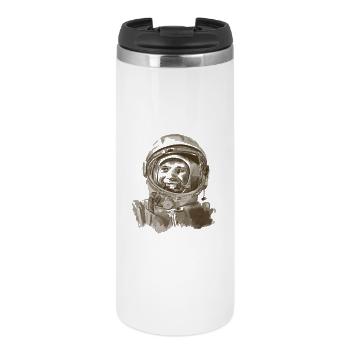 Aesthetic cosmonaut print - Thermal Cup - white - Front