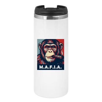 Pop Art Chimp with Cigar - Thermal Cup - white - Front