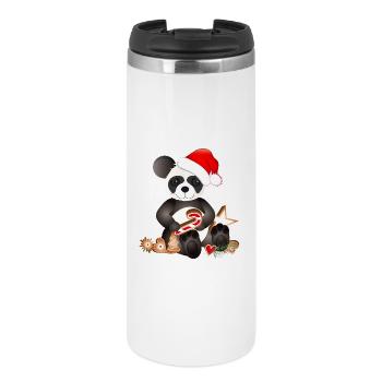 sugar-sweet little panda for Christmas - Thermal Cup - white - Front