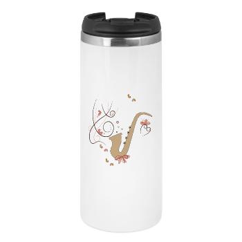 Jazz, Saxophone, Musique - Mug isotherme - blanc - Devant