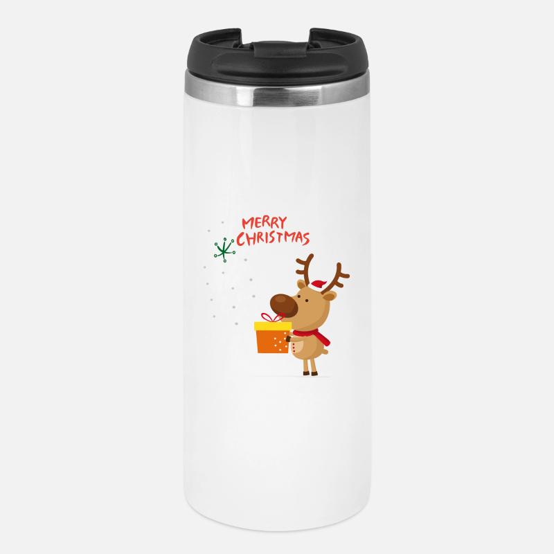 Joyeux cadeaux de Noël - Mug isotherme - blanc