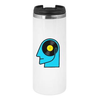 Vinyl Album Head Pop Art - Thermal Cup - white - Front