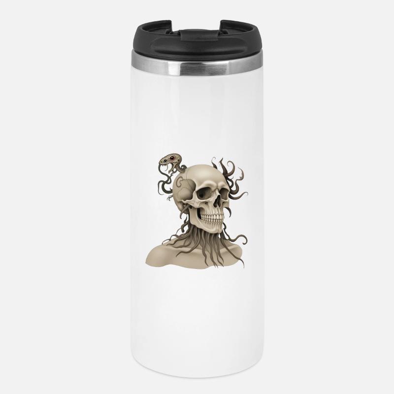SKULL #2 – dunkle Hölle - Thermobecher - Weiß