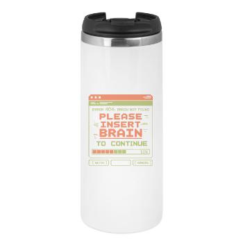 Erreur 404 : Conception de pixels non trouvée - Mug isotherme - blanc - Devant