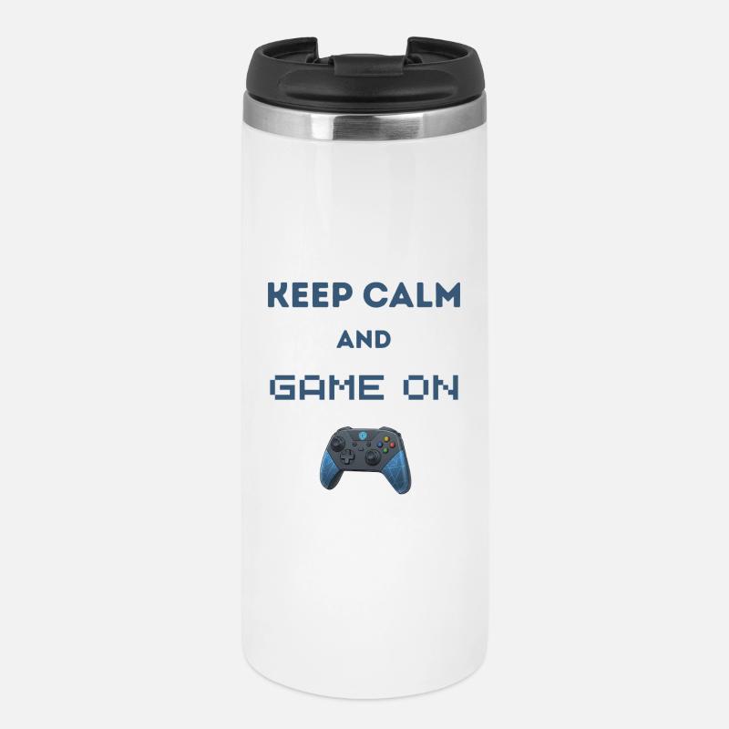 Keep Calm And Game On - Thermal Cup - white