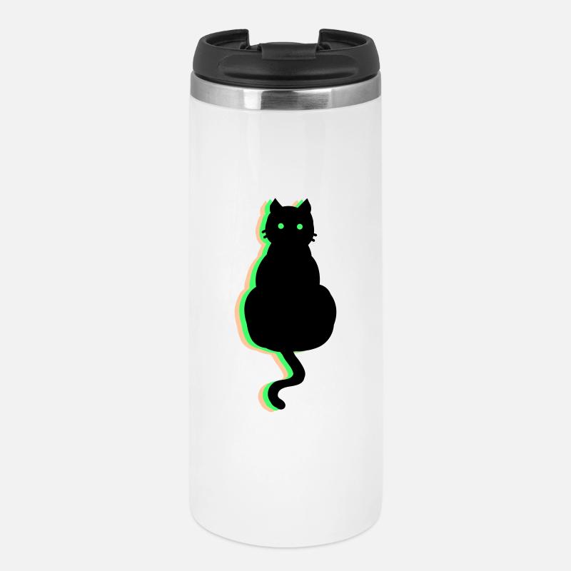 Chat néon - Mug isotherme - blanc