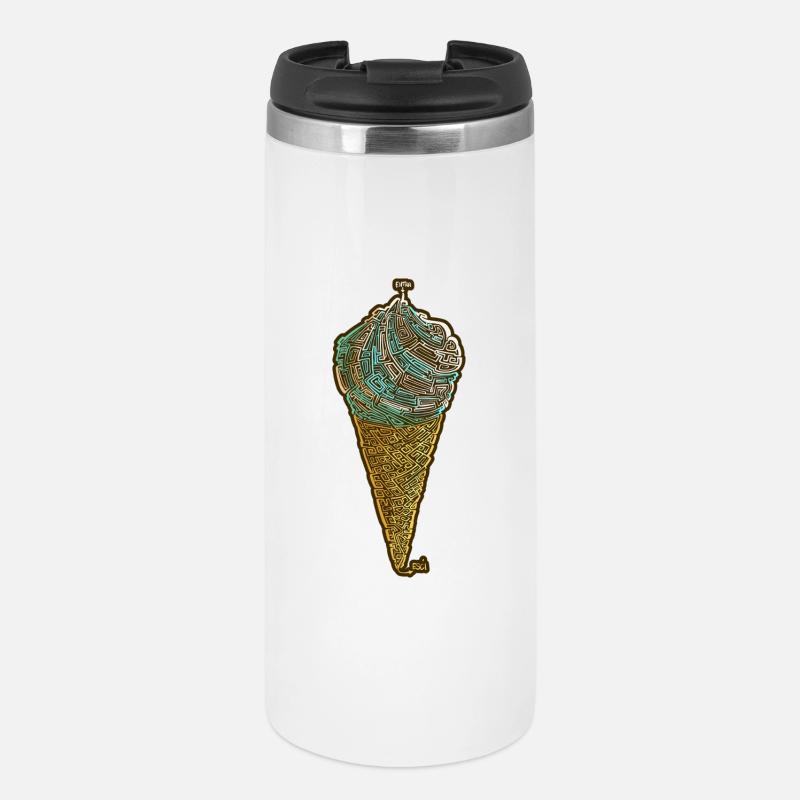 Glace Italienne labyrinthique - Thermal Cup - white