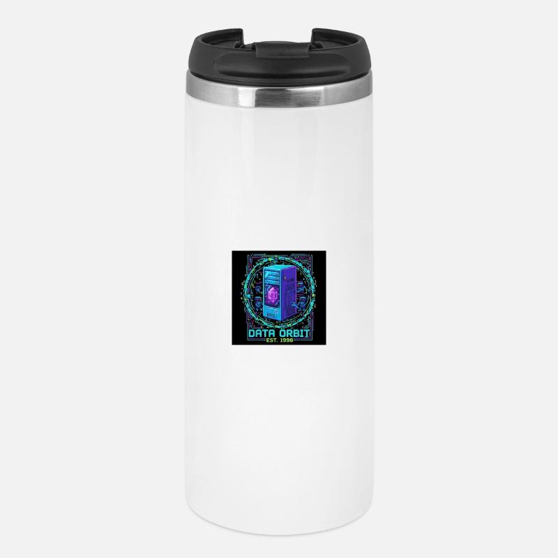 Data Orbit Neon Computer - Thermal Cup - white