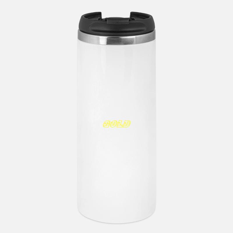 Lettrage d'énergie doré lumineux - Mug isotherme - blanc