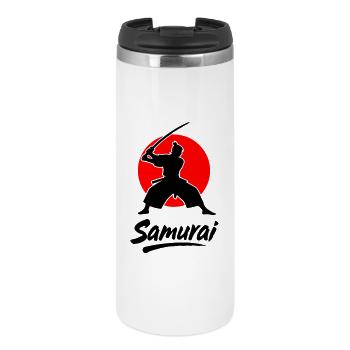 Samurai - Thermobecher - Weiß - Vorne