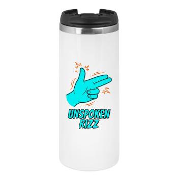 Unspoken Rizz Hand Zeichen - Thermobecher - Weiß - Vorne