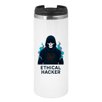 Ethischer Hacker – Cybersicherheit - Thermobecher - Weiß - Vorne