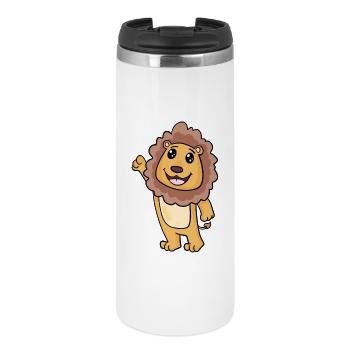 Motif de lion pour les enfants - Mug isotherme - blanc - Devant