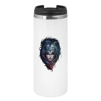 Lionheart and feminine strength - Thermal Cup - white - Front