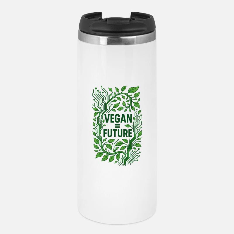Vegan Future Green Tech Vision - Thermal Cup - white