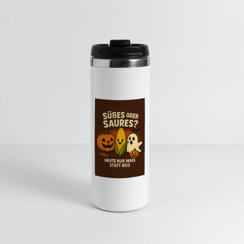 Süßes oder Saures Halloween Spaß Thermobecher