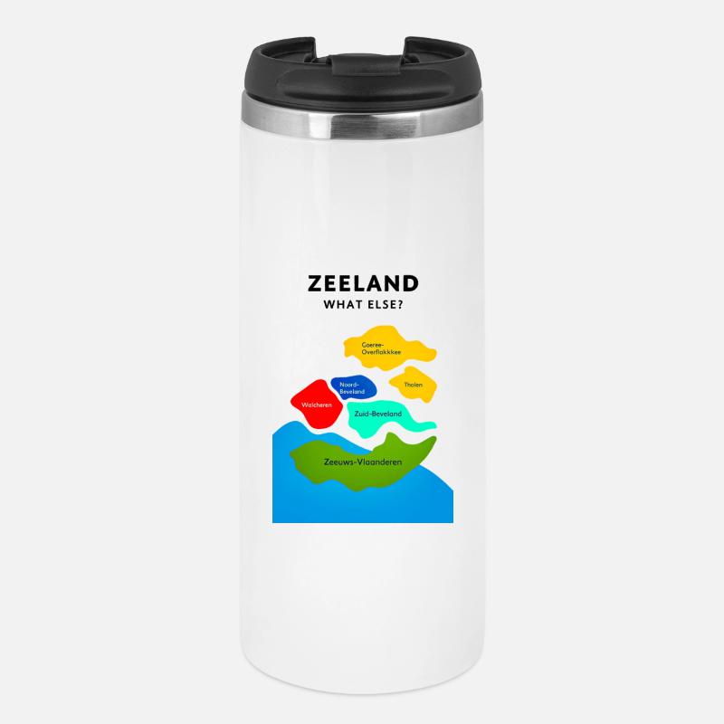 Carte des couleurs de la Zélande - Mug isotherme - blanc