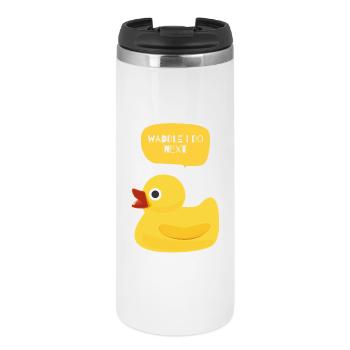 Waddle I Do Next Duck Design - Thermal Cup - white - Front