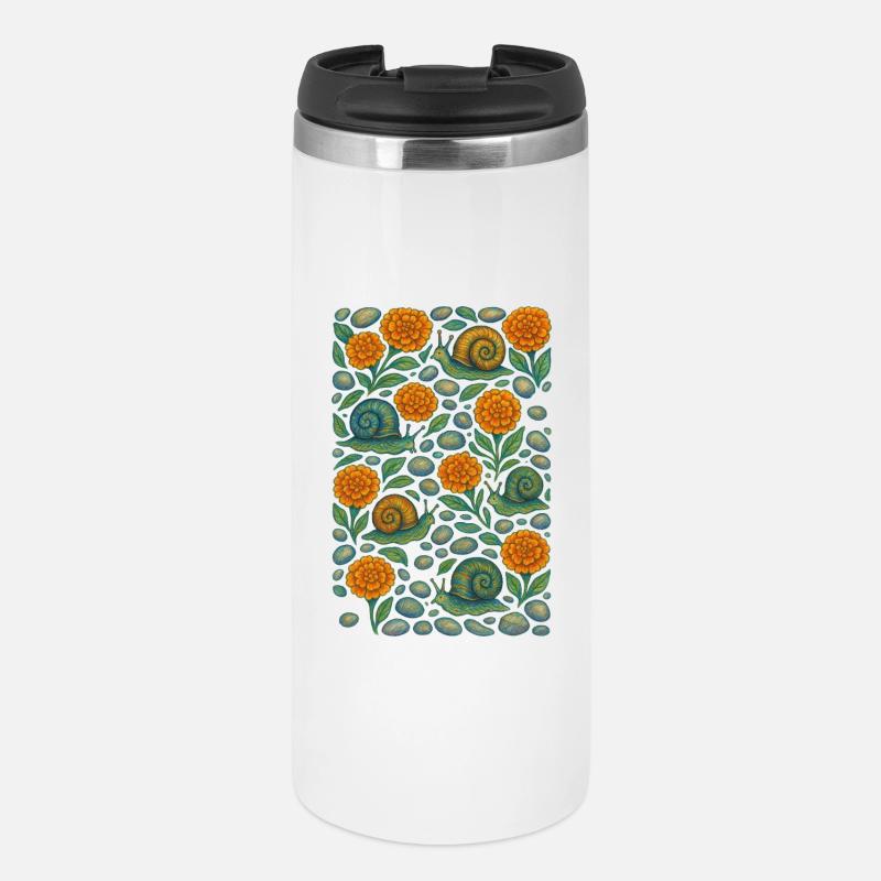 Schneckengarten Orangenblüte - Thermobecher - Weiß