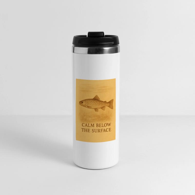 Empreinte de truite calme sous la surface Mug isotherme
