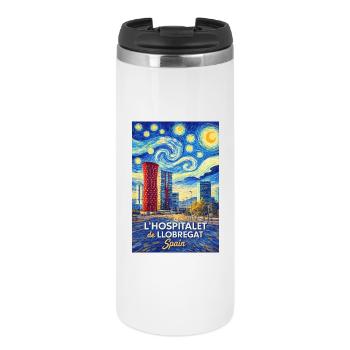 L Hospitalet de Llobregat Spain - Thermobecher - Weiß - Vorne