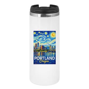 Portland Oregon - Thermobecher - Weiß - Vorne