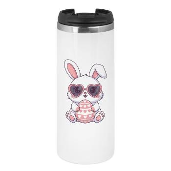 Herzhasen Osterei Charm - Thermobecher - Weiß - Vorne