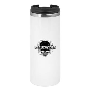Frenchoire Skull mit Energieaura - Thermobecher - Weiß - Vorne