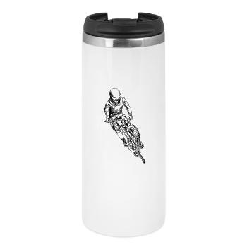 mountain bike - Mug isotherme - blanc - Devant