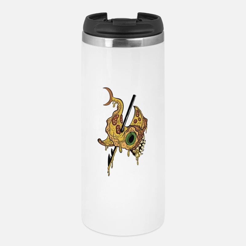 PIZZA SHARK - Thermal Cup - white