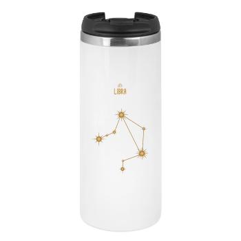 Libra Zodiac Sign Star Constellation Golden Tones - Thermal Cup - white - Front