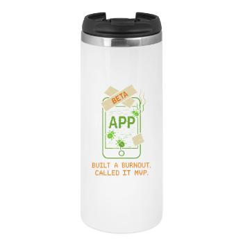 Fondateur de startup Survivant à l’épuisement professionnel : se rétablit - Mug isotherme - blanc - Devant