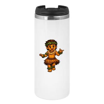 Hula-Tänzer Hawaii-Stil - Thermobecher - Weiß - Vorne