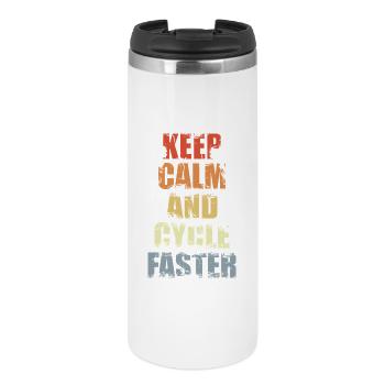 Calm cyclist - Thermal Cup - white - Front