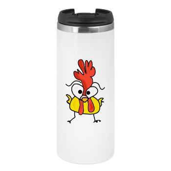 Homme heureux - Mug isotherme - blanc - Devant