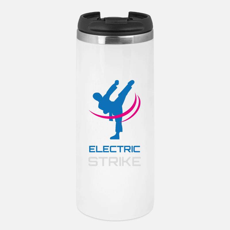  Electric Strike Neon Martial Arts Kickboxing - Thermal Cup - white
