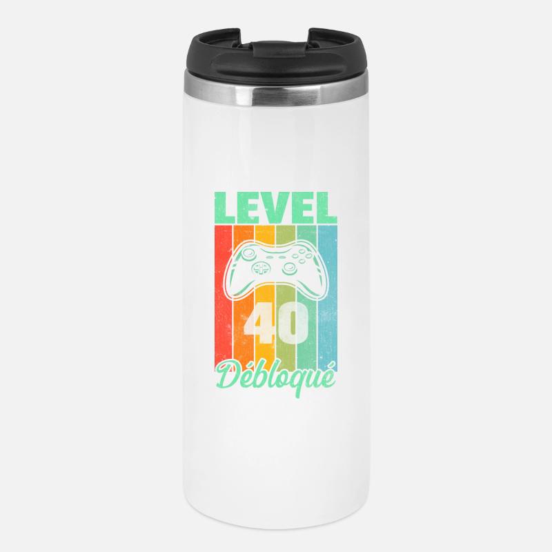 Level 40 freigeschaltet - Thermobecher - Weiß