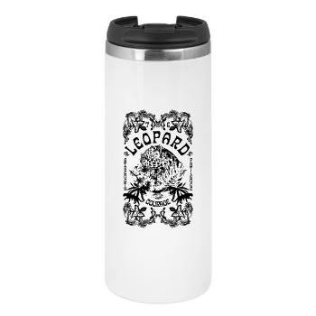 THE LEOPARD - Thermal Cup - white - Front
