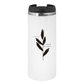 Protect Your Energy - Mindfulness Design - Thermal Cup - white - Front