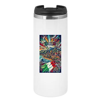Sizilien Italien Reisen Design - Thermobecher - Weiß - Vorne