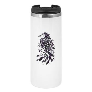 Night Leaf Raven from Purple Leaves - Thermal Cup - white - Front
