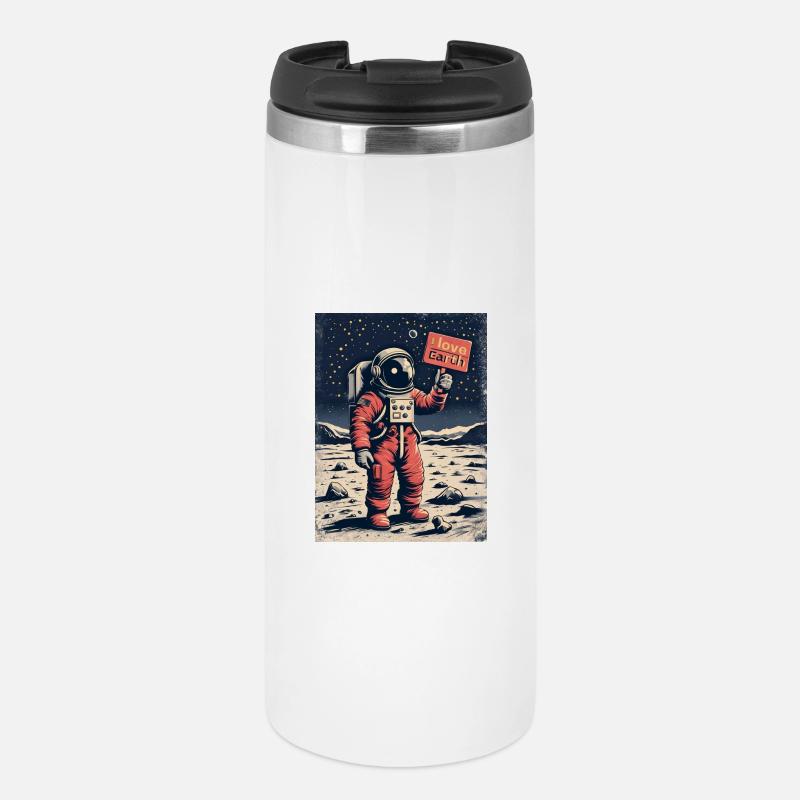 Astronaute avec message - Mug isotherme - blanc